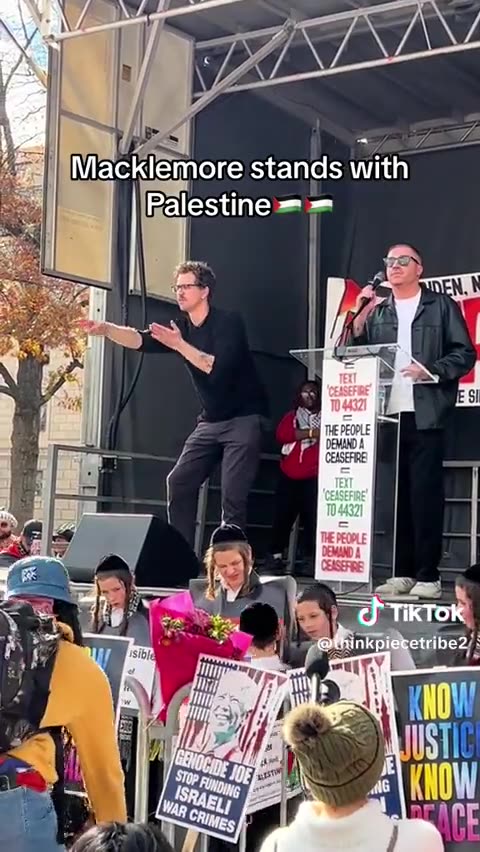 Macklemore denounces Gaza genocide