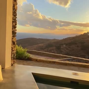 Picturesque landscape offers breathtaking views of the Aegean Sea