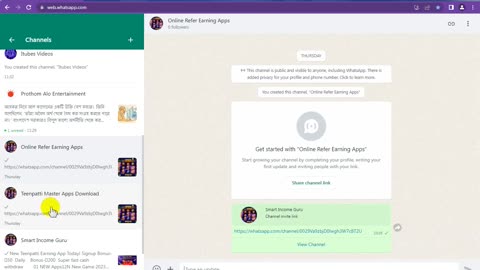 How To Create a New Whatsapp Channel For Start Earning