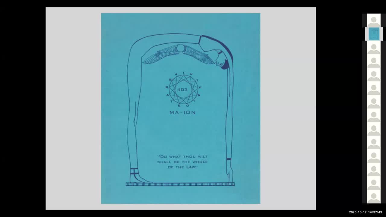 Michael Staley "Charles Stansfeld Jones & the Incoming Aeon of Maat" CROWLEYMASS 2020 SOMA INSTITUTE