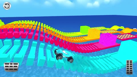 Color Cars. Car parking games color by number. Coloring Monster truck car simulator stunts.