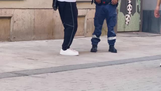 Etogbi Confusing the Police in Sweden Prank