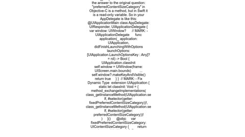 Disabling Dynamic Type in Swift