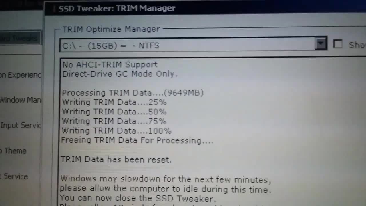 Optimizing your SSD for Windows 2000, XP and Vista