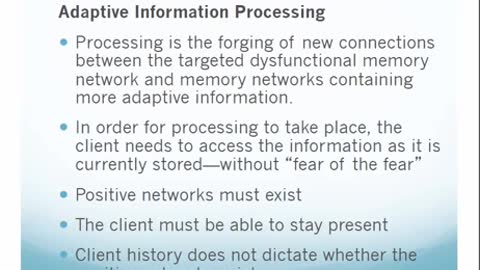 EMDR & Adaptive Information Processing