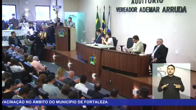 Audiência publica sobre o Passaporte Sanitário na Camara Municipal de Fortaleza