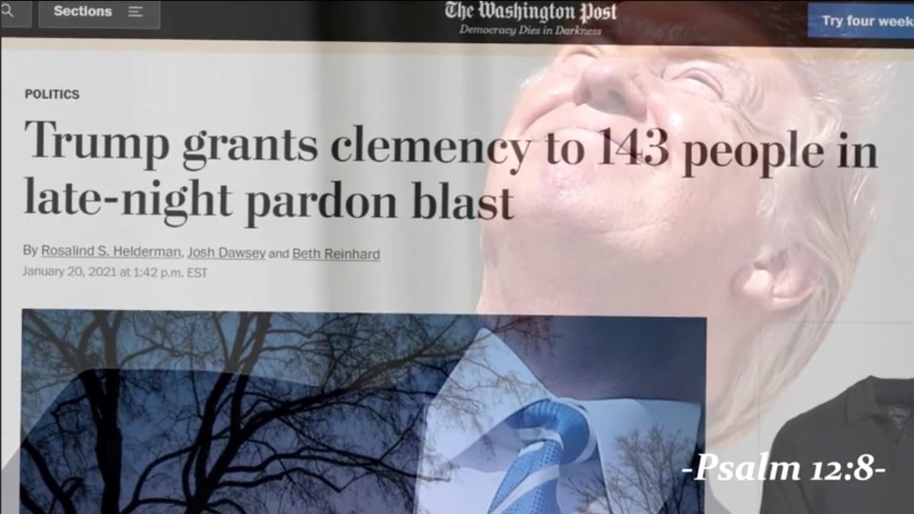 TRUMP: Pardons 143 Criminals in the Dark of Night