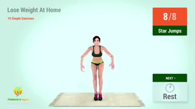 10 Simple Exercise to Loose Weight At home