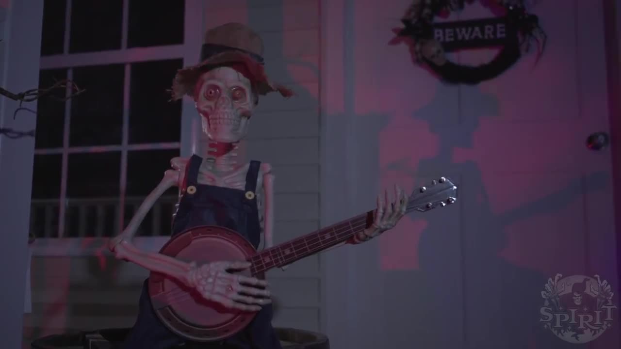 2 ft Banjo Playing Skeleton - Spirit Halloween