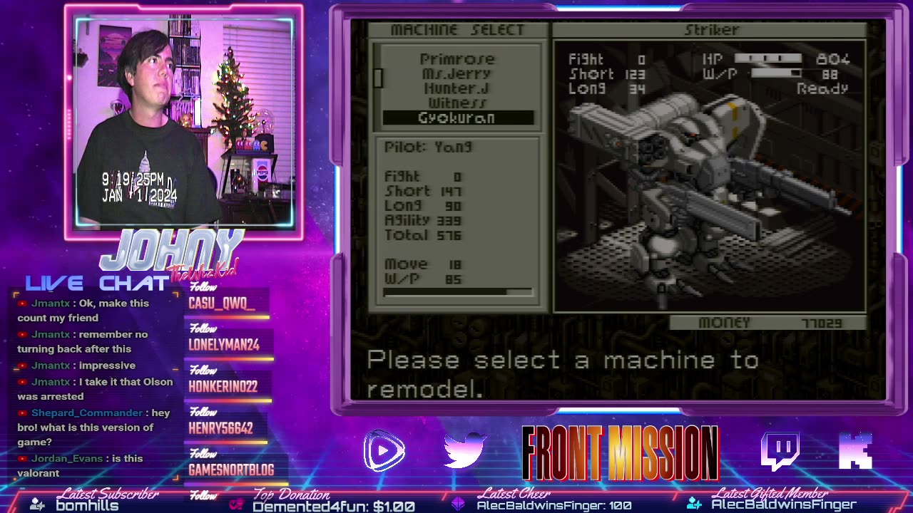 Front Mission (Happy new year! Now let's finish the game and test my alerts on Stream Elements!)