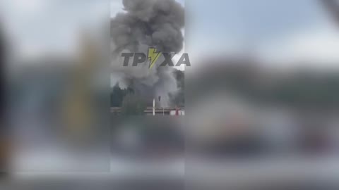The moment of impact of the Shahed-136 UAV