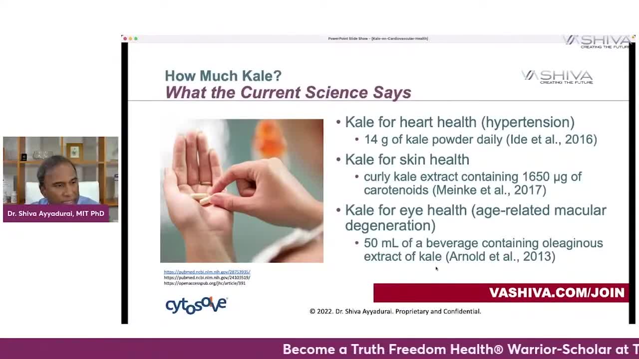 Dr.SHIVA: How Much Kale - What the Current Science Says