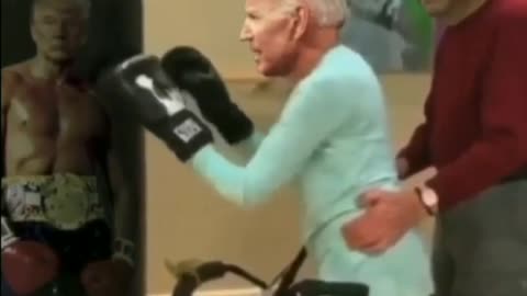 JOE BIDEN TRAINS TO FIGHT PRESIDENT TRUMP