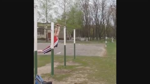 excellent athlete's jump, but not...