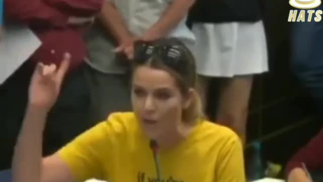 Woman reminds authorities about the constitution and what it means