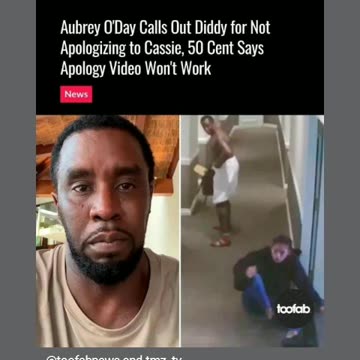 Aubrey o donis calls out diddy over cassie Ventura assaulted in 2016 5/22/24