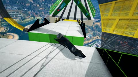 Non Stop 15 minutes compilation of gta 5 Car Parkour