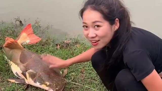 The biggest fishing girl on the planet