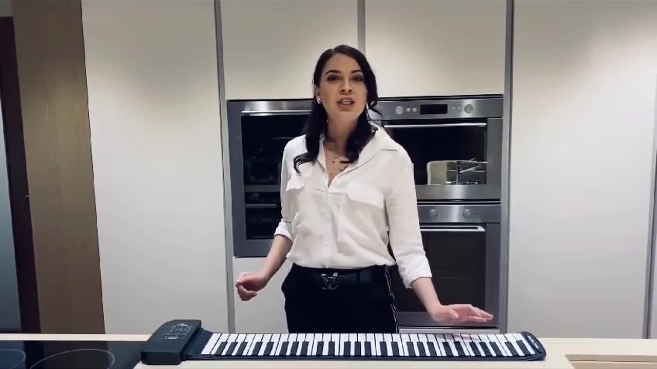 Portable piano in Kitchen