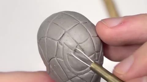 Spider-Man handmade clay sculpture