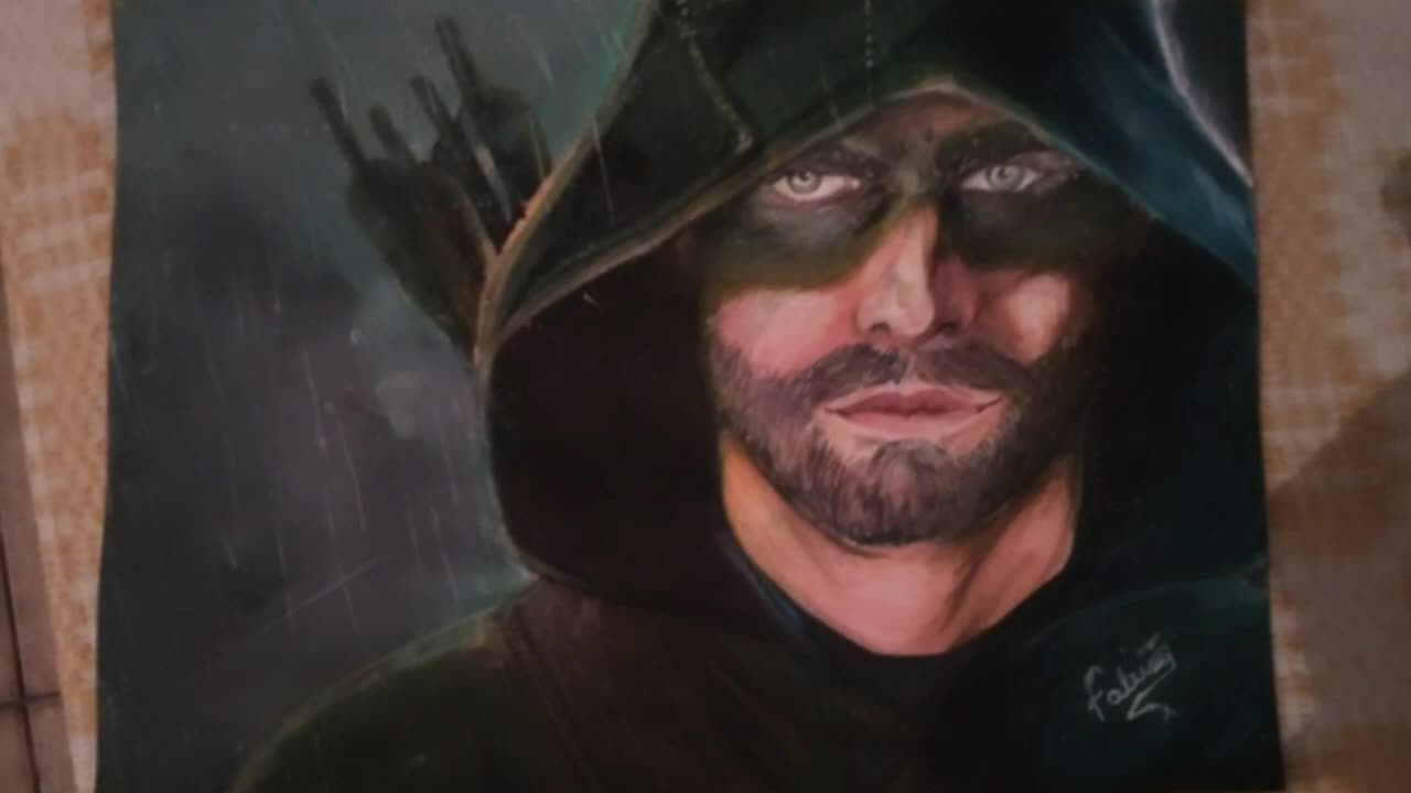 Arqueiro Verde, Oliver Queen ( Arrow ) - speed drawing | Green Archer