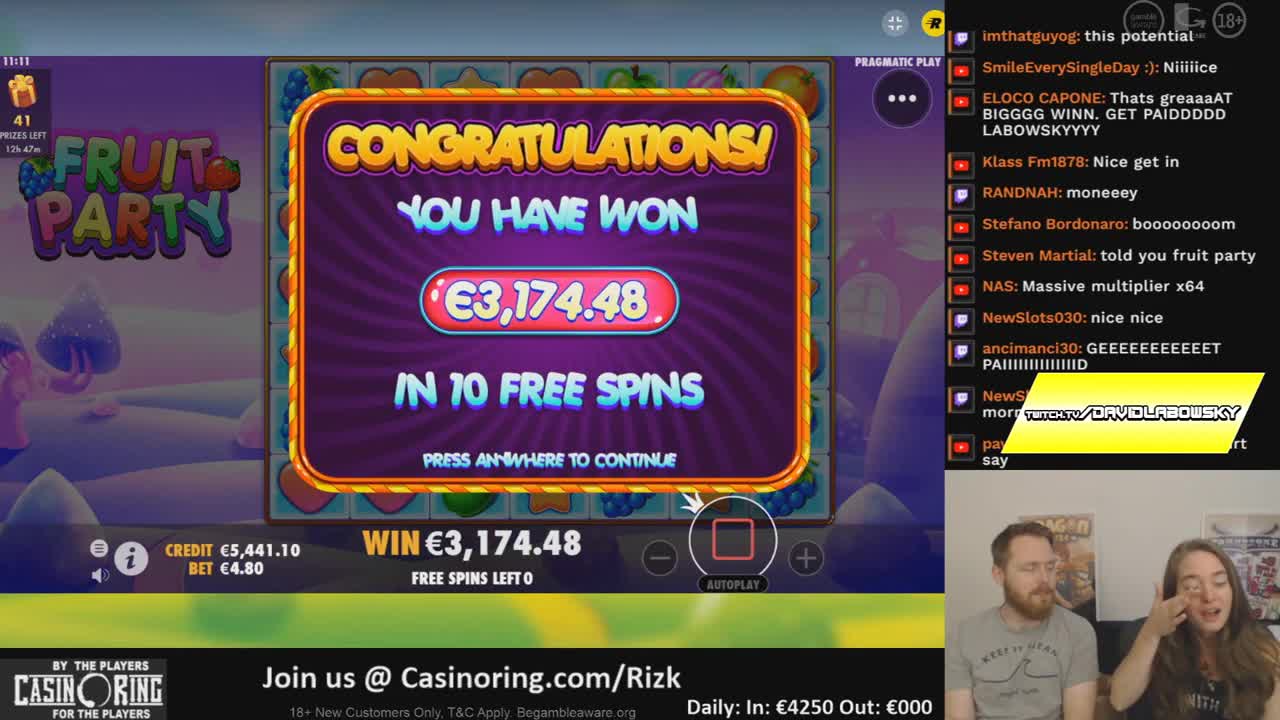 Streamer MegaWin 15.000 € on Bonanza slot - Top 5 Best wins of the week slots