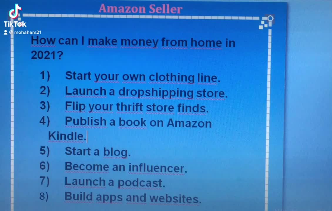 How can I make money from home in 2021?