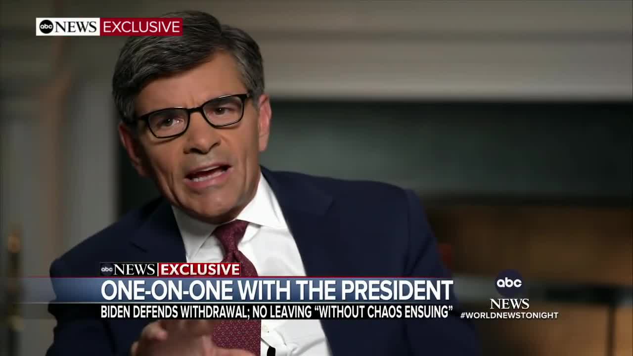 Biden sat down with George Stephanopoulos in a one-on-one interview
