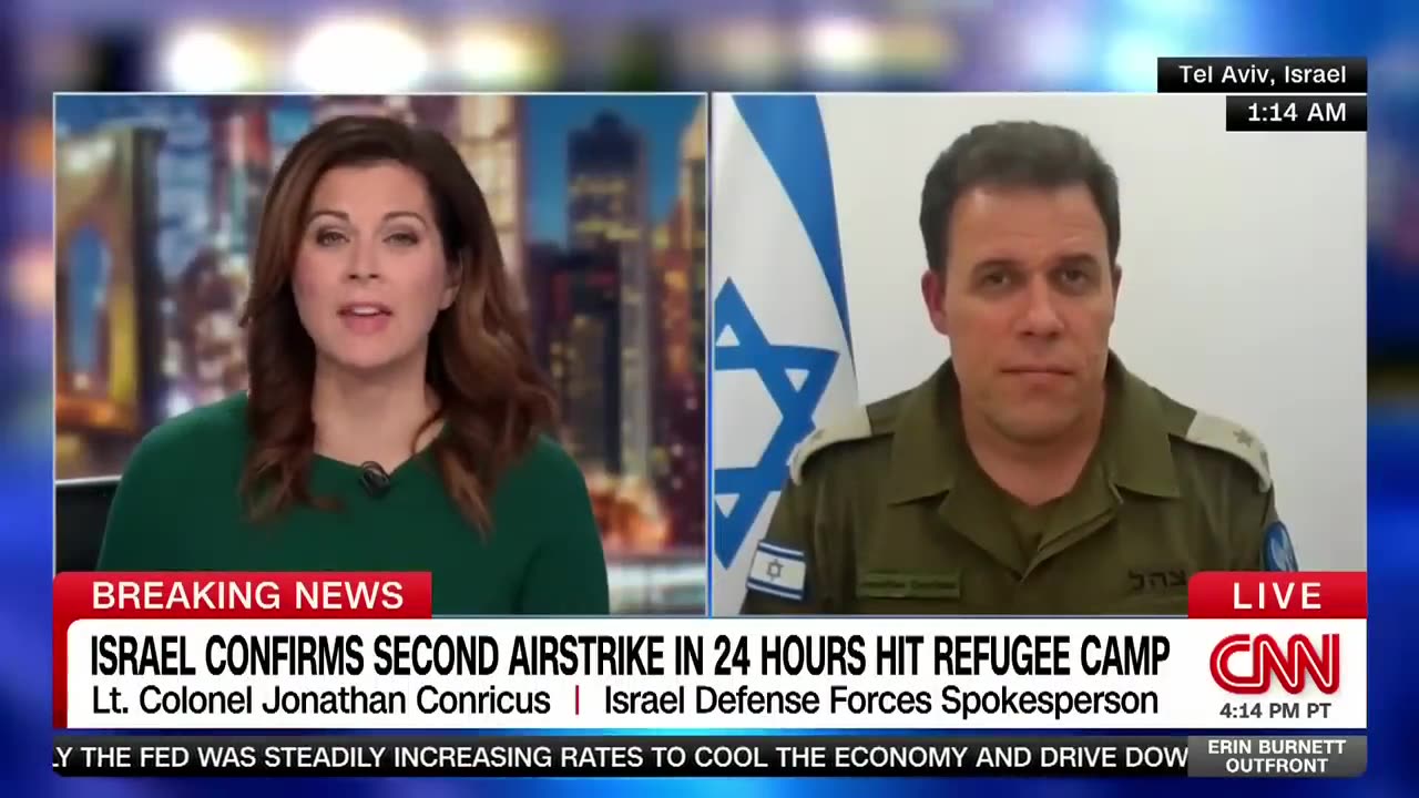 CNN anchor asks IDF spokesman where Palestinians were supposed to go after strike. Hear his response