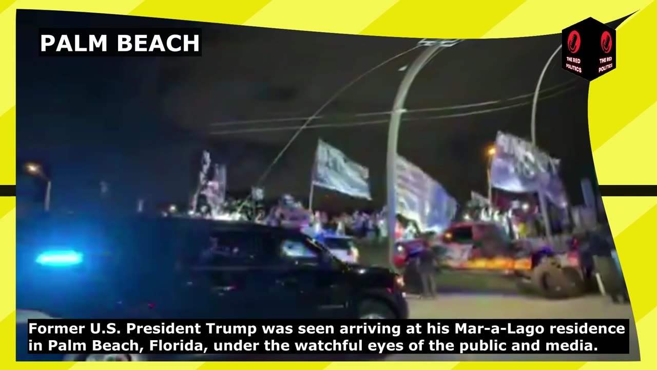 Donald Trump returning home, to Mar-a-Lago in Palm Beach, Florida. #TRUMP2024 🇺🇸🦅