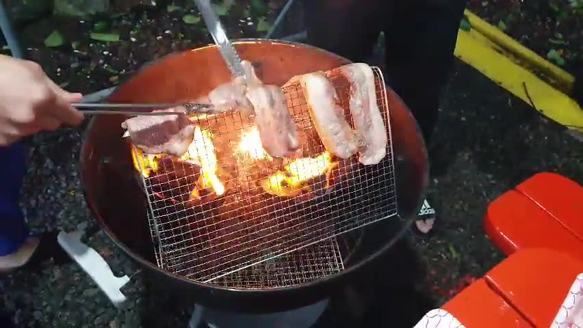 Korean BBQ with friends 2