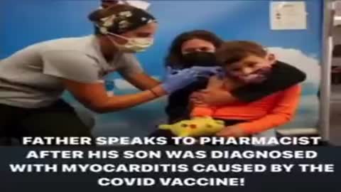 Shocking phonecall with a pharmacist who admin the jab to a child now in hospital with myocarditis