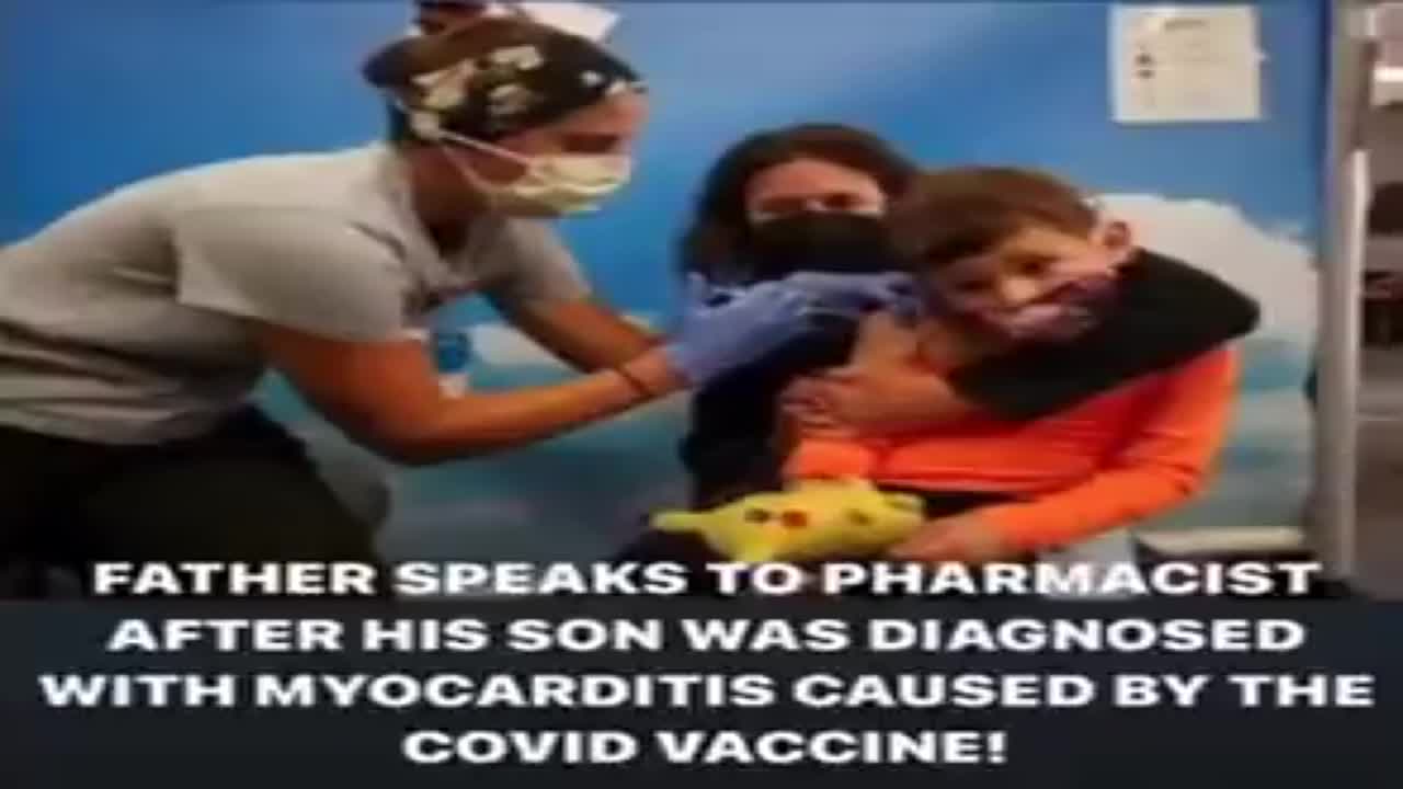 Shocking phonecall with a pharmacist who admin the jab to a child now in hospital with myocarditis