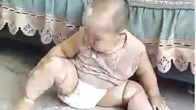 Fanny beautiful so cute baby short video.