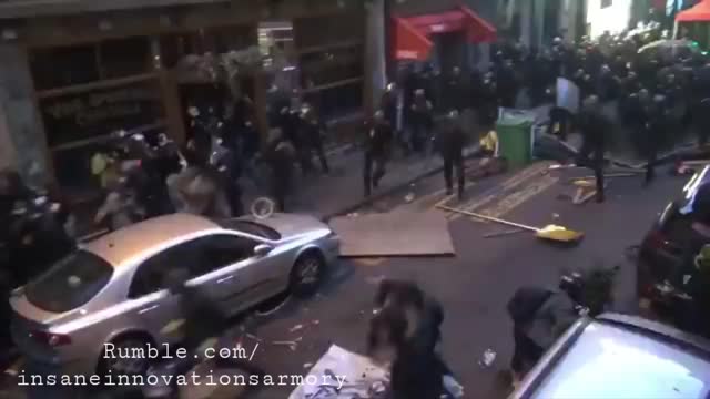 Large Protest Breakout In France... CRAZY!!