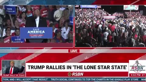 10.22.22 | 9pm EST | Texas Rally Crowd Sing the National Anthem 🇺🇸