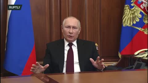 Putin gives statement following Security Council meeting on Donbass recognition