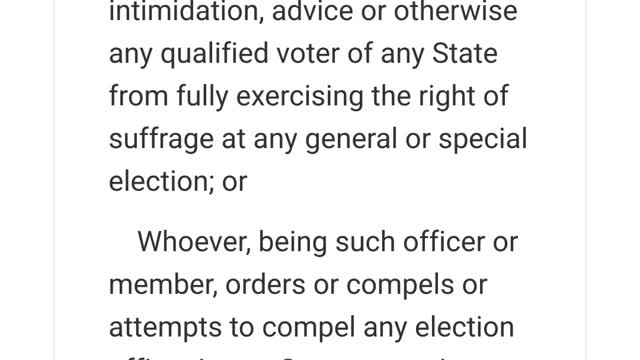 threats laws on voting