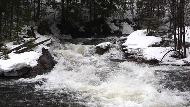 Beautiful Winter WaterFall 🏞