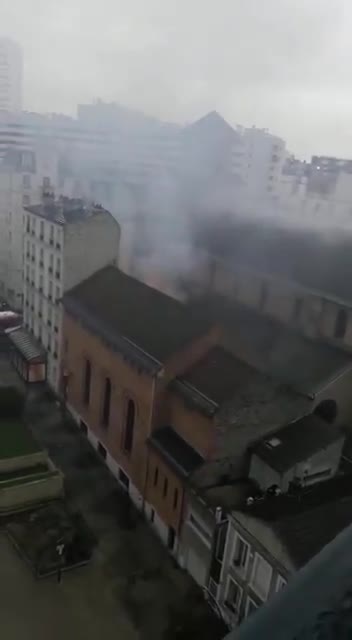 France: Nativity scene at church mysteriously caught on fire this afternoon...