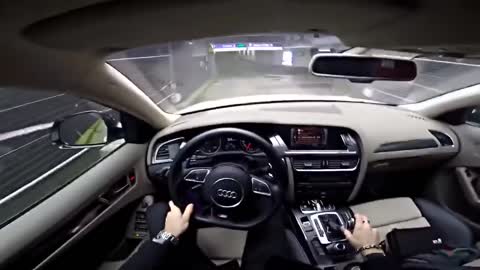 Crazy Driving by Audi R8 TSS in LONDON