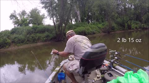 Bass fishing with my dog.