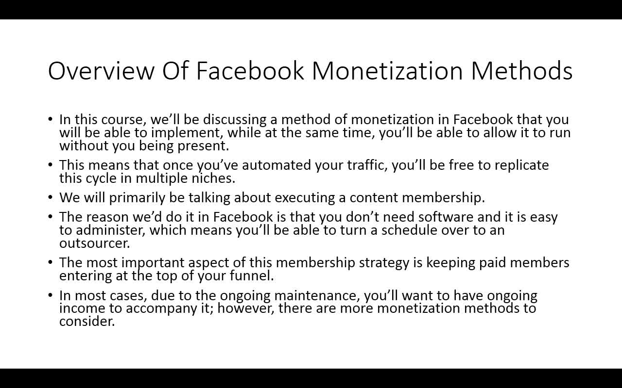 FaceBook Monetization Strategies 1