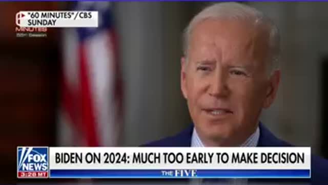 Biden gives reluctant answer on 2024