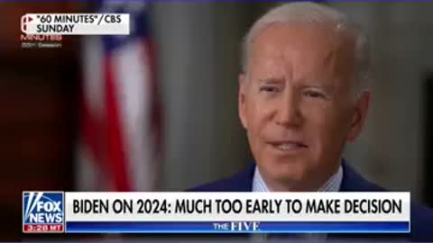 Biden gives reluctant answer on 2024