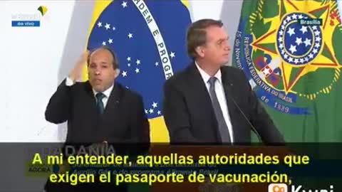 PRESIDENTE JAIR BOLSONARO DECLARACIONES SOBRE LA VACUNACION COVID19