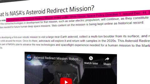 Nasa reveals plan to capture a asteroid (mp4)