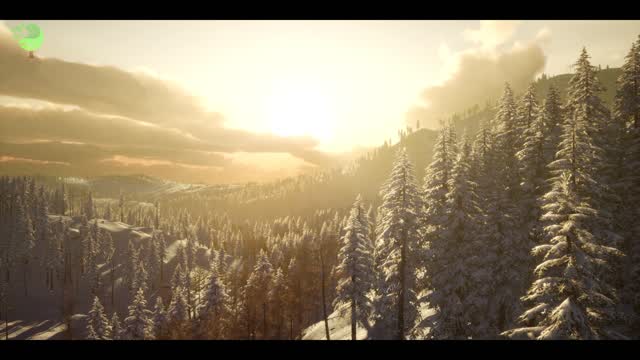 winter landscape with hd camera