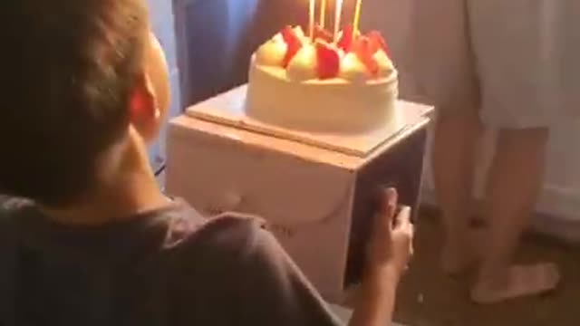 Kid drops mom's birthday cake #shorts