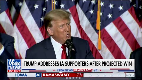 President Trump Thank You Iowa | 01/15/24